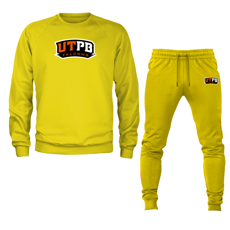Men's  UTPB Falcons Crewneck Sweatshirt Joggers Suit